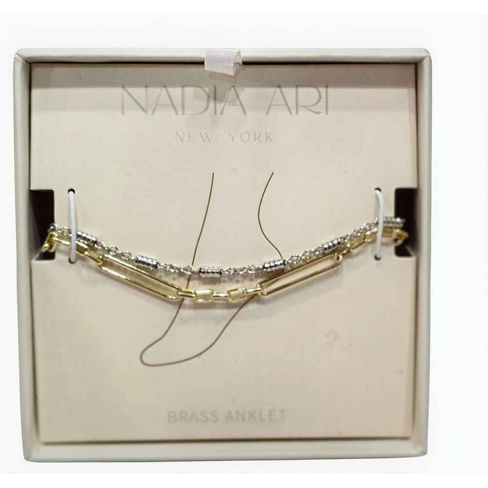 Nadia‎ Ari New York Brass Anklet Set